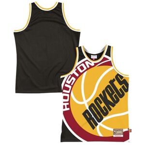Houston Rockets Mitchell & Ness Black Hardwood Classics Jersey Small